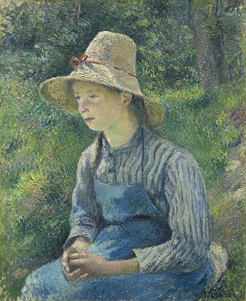 Giovane contadina con cappello di paglia 1881 - National Gallery of Art, Washington, D.C